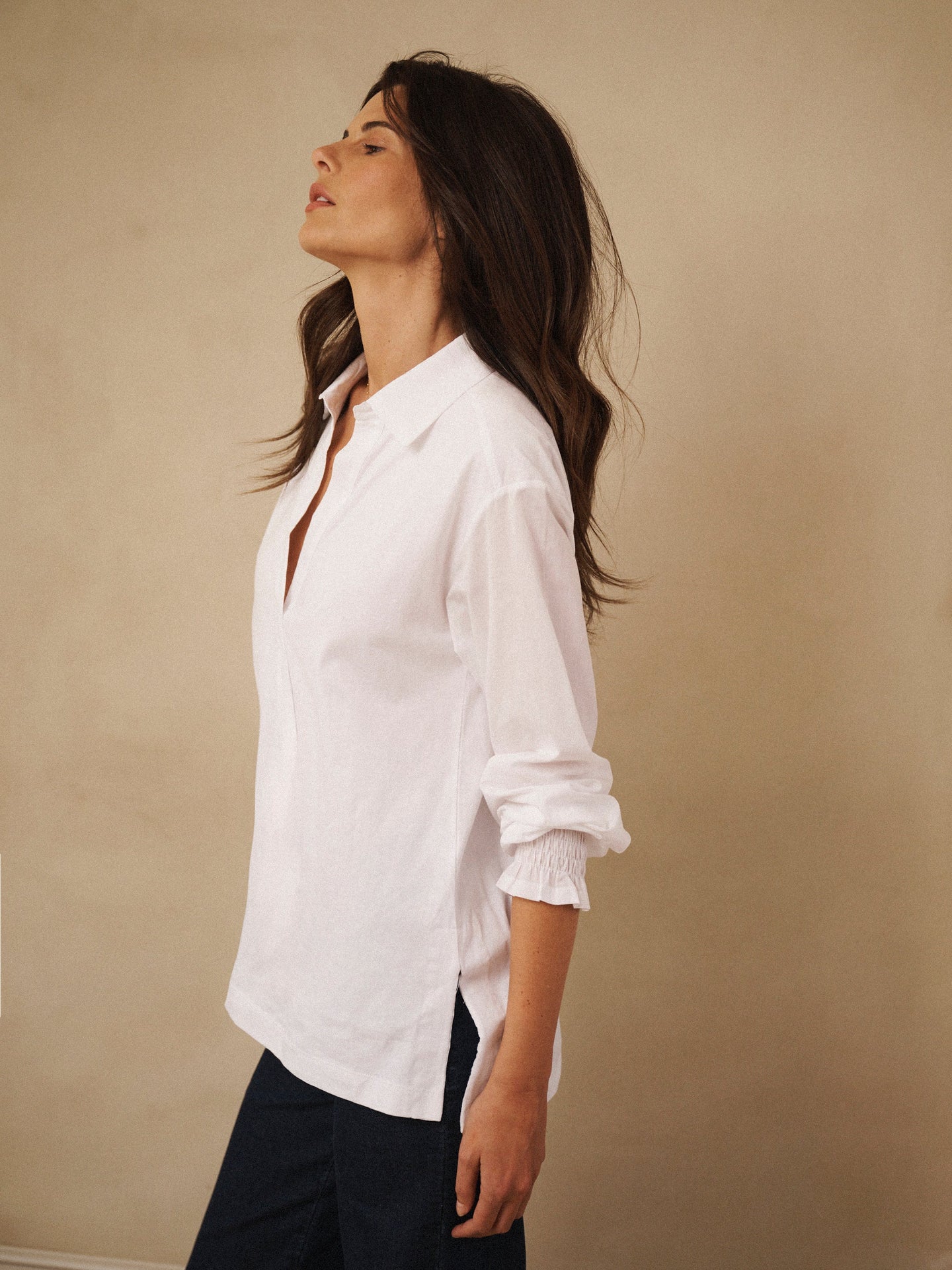 Aria cotton shirt - White
