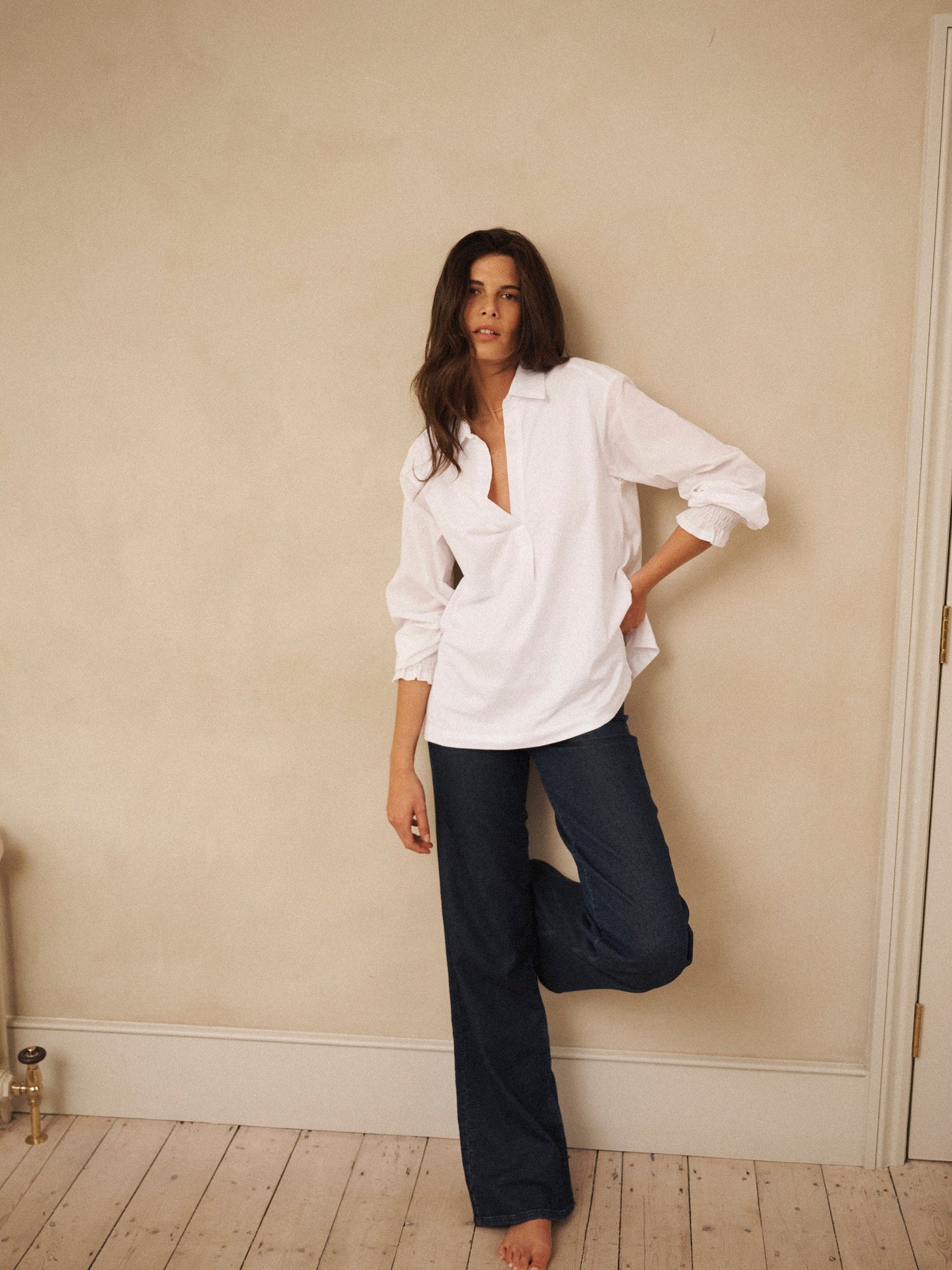 Aria cotton shirt - White