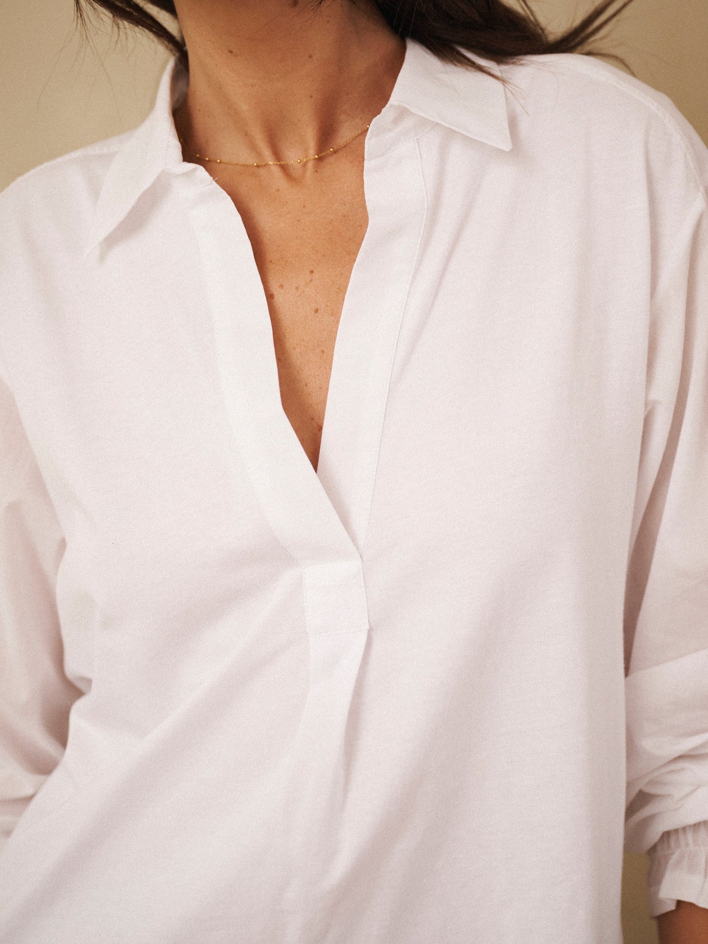 Aria cotton shirt - White