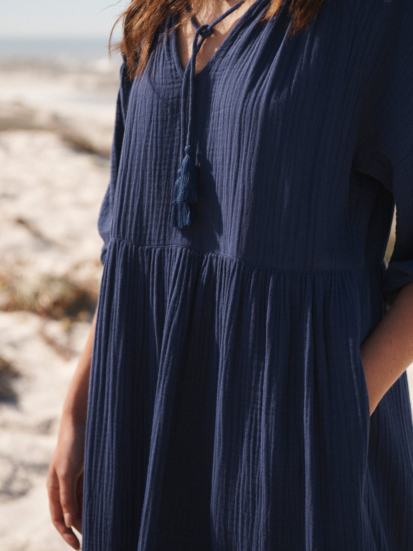 Blue Cotton Dress