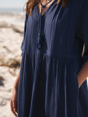 Blue Cotton Dress