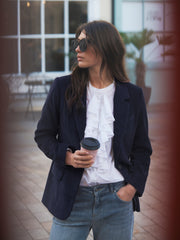 Bryony oversized cord blazer - Ink