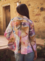 Capulet linen etched flowers jacket