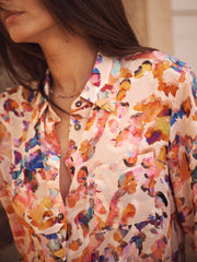 Chiara silk sunset cloud shirt