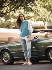 Cole cotton chino - Light Aqua