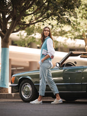 Cole cotton chino - Light Aqua