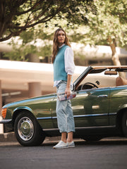 Cole cotton chino - Light Aqua