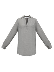 Chrissie linen cross dyed shirt - Khaki Grey