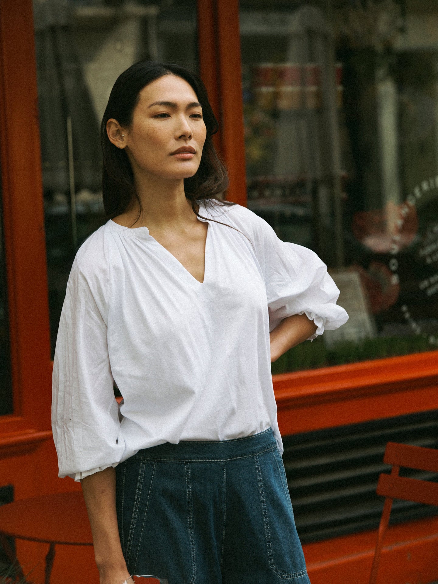 Anita cotton shirt - White