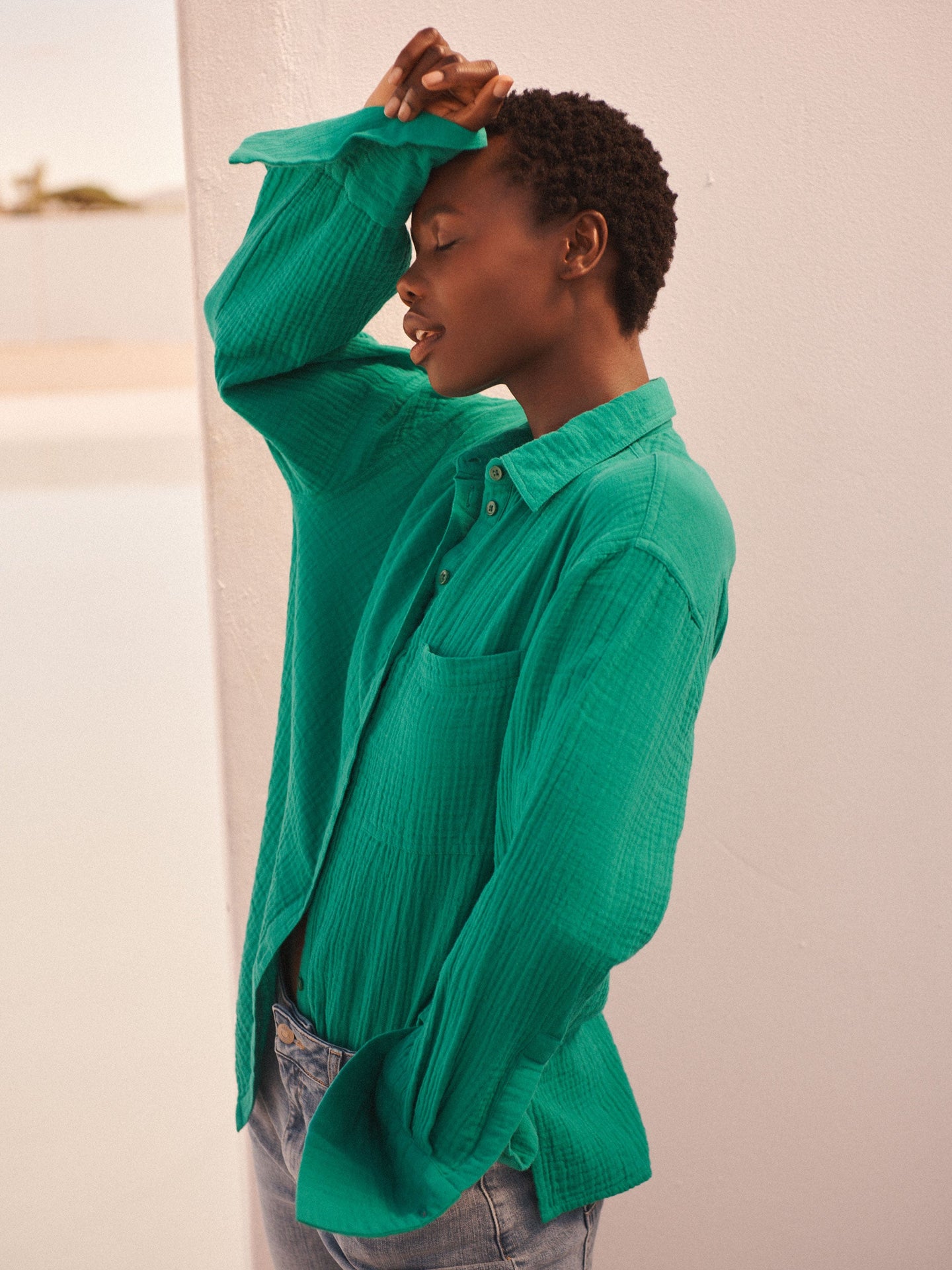Green Cotton Shirt