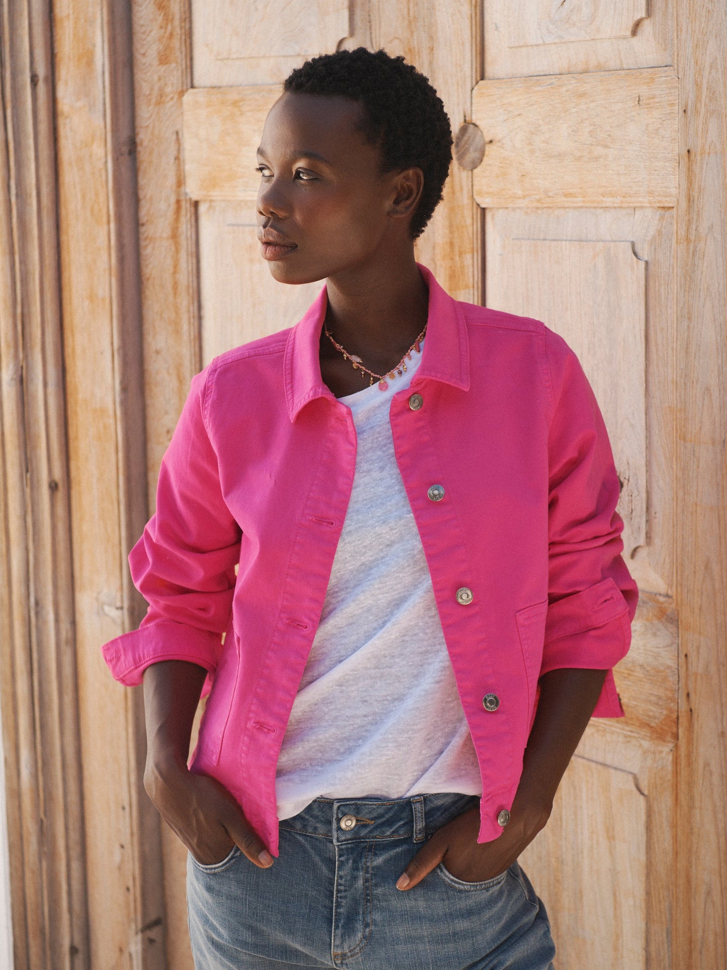 Pink Cotton Jacket
