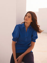 Blue Cotton Shirt
