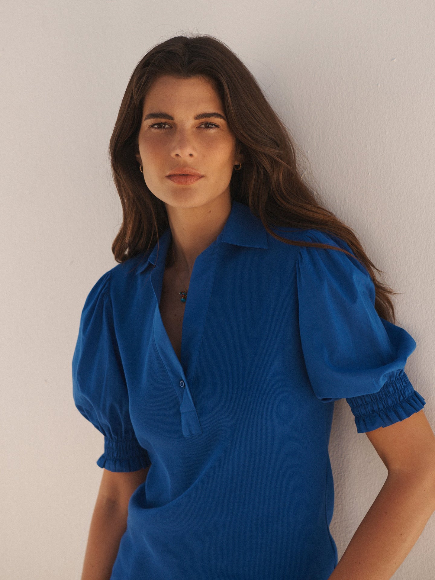 Blue Cotton Shirt