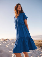 Blue Cotton Dress