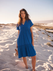 Blue Cotton Dress