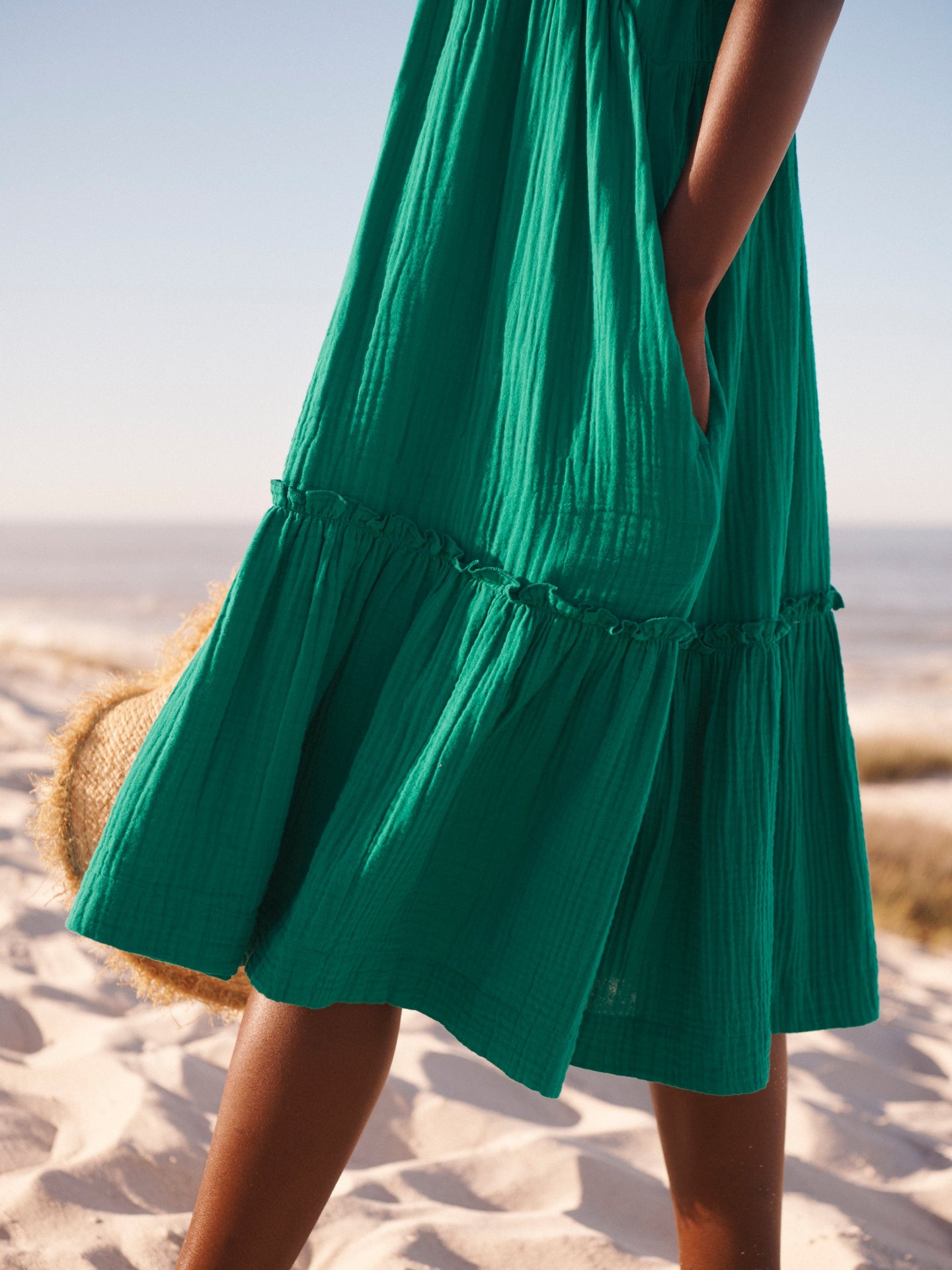 Green Cotton Dress