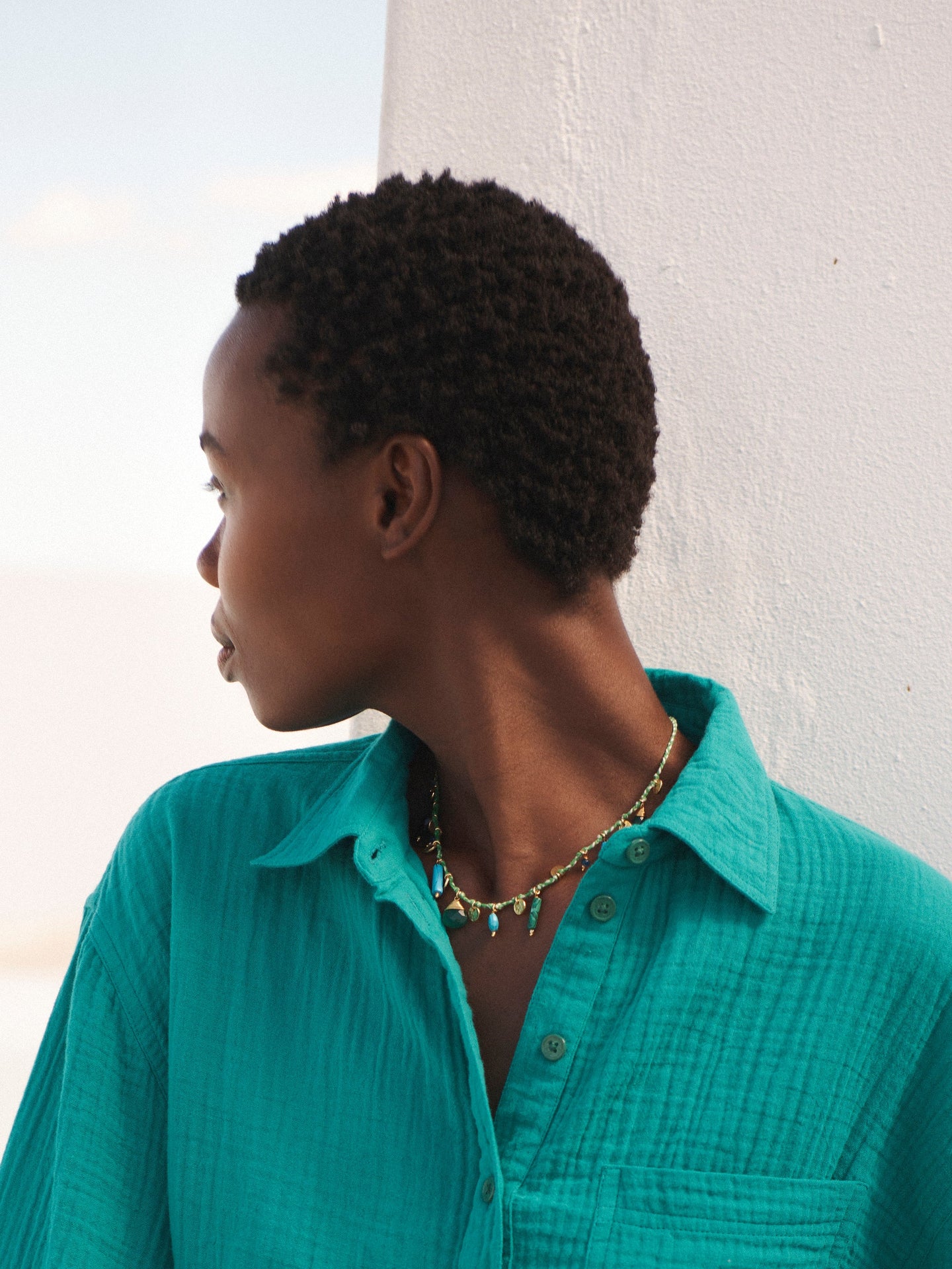 Green Charm Necklace