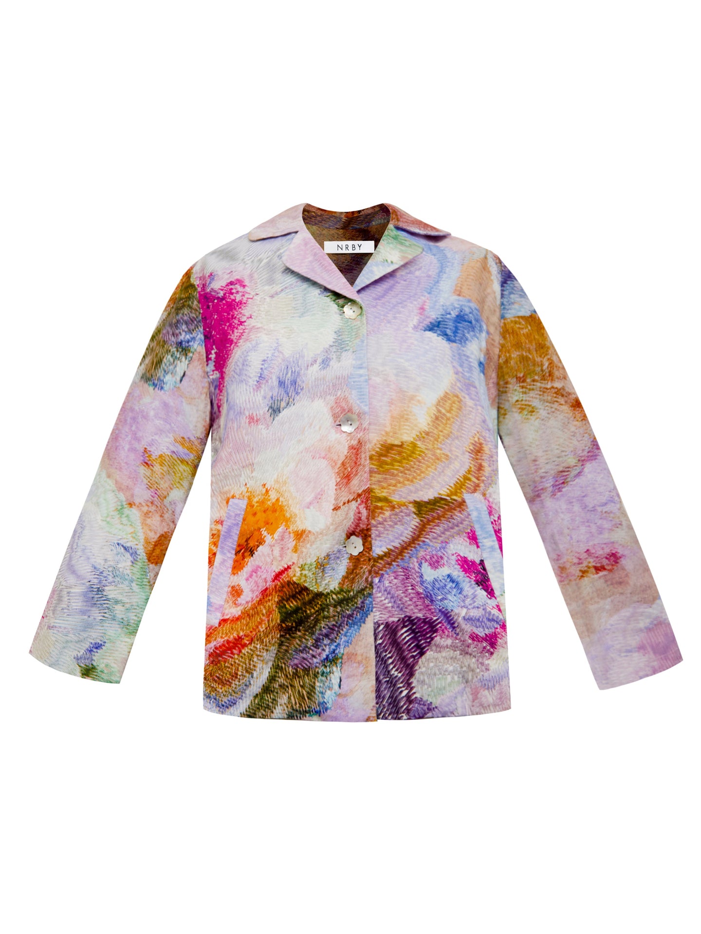 Capulet linen etched flowers jacket