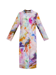 Anastasia linen etched flowers coat