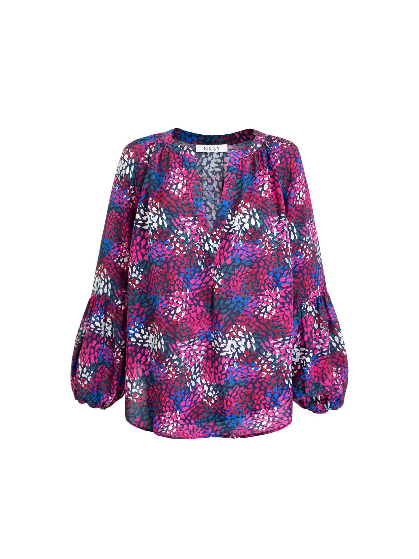 Ophelia silk multiprint shirt
