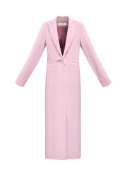 Odette cotton velvet opera coat - Soft Pink