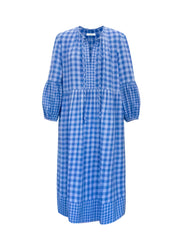 Ulrika brushed cotton check dress