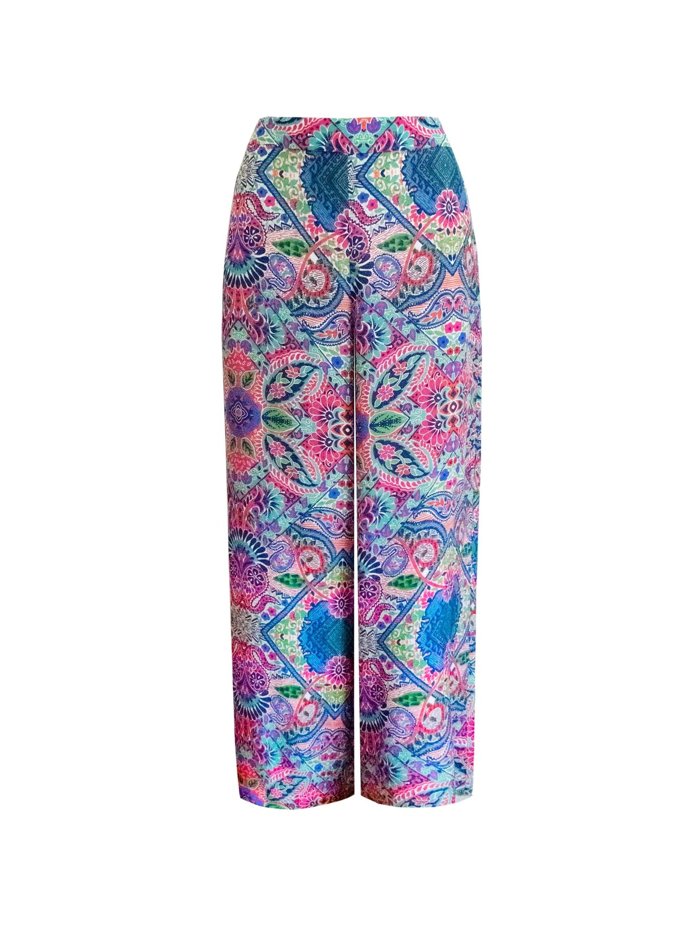 Ellie silk paisley palazzo pant
