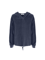 Valentina velour hooded top