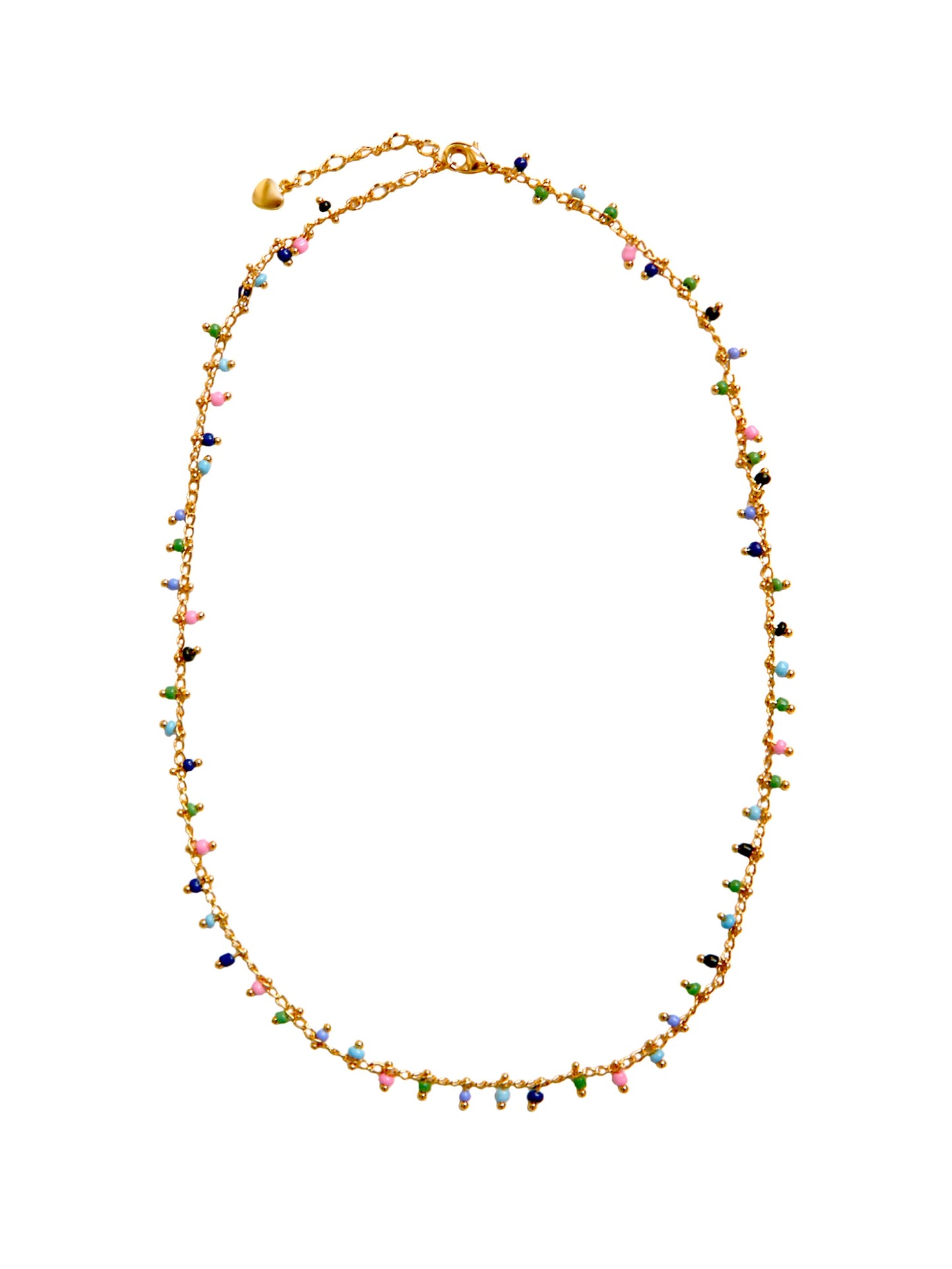 Multi coloured beaded necklace