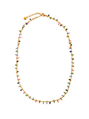 Multi coloured beaded necklace