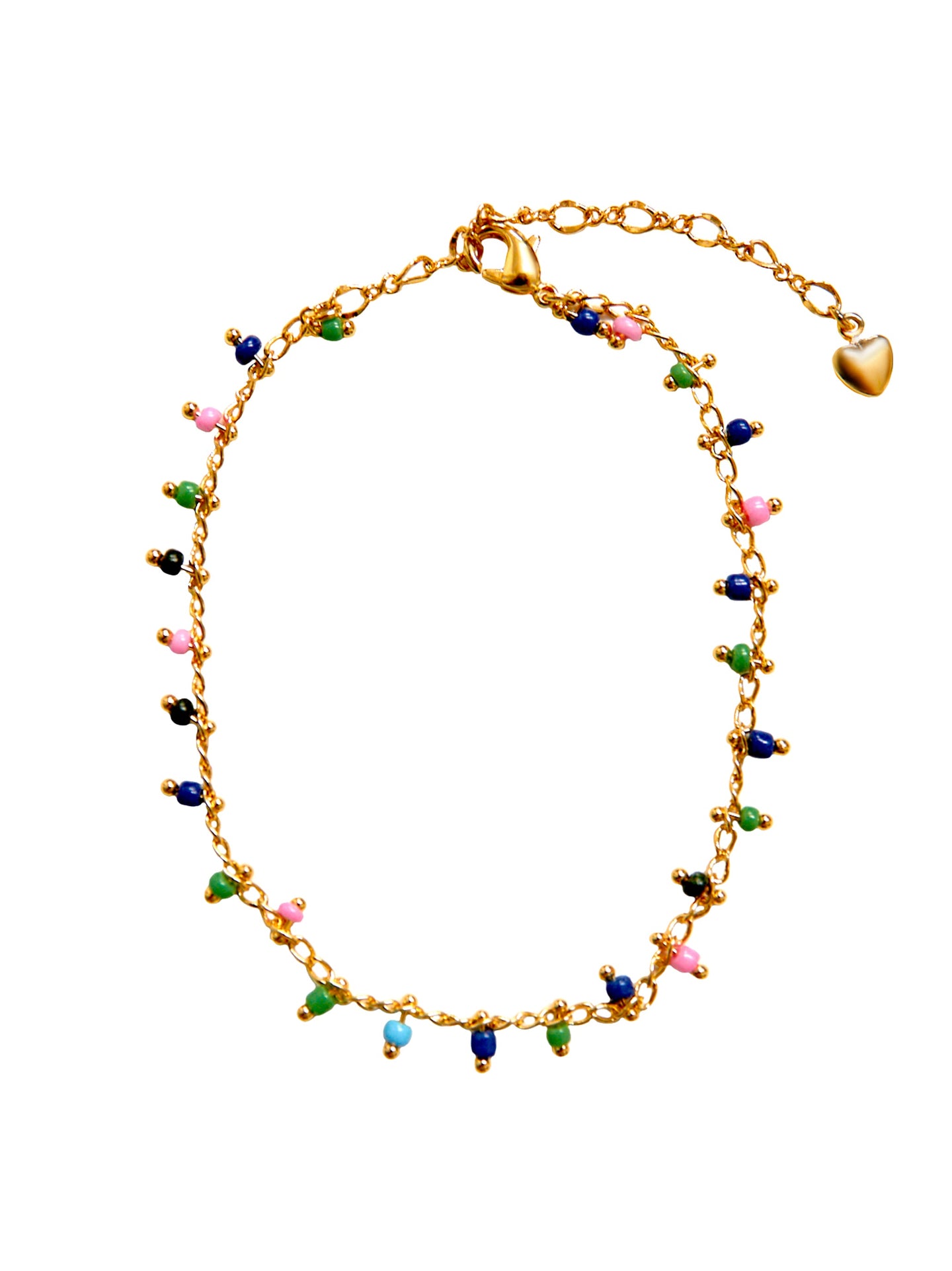 Multi coloured beaded bracelet