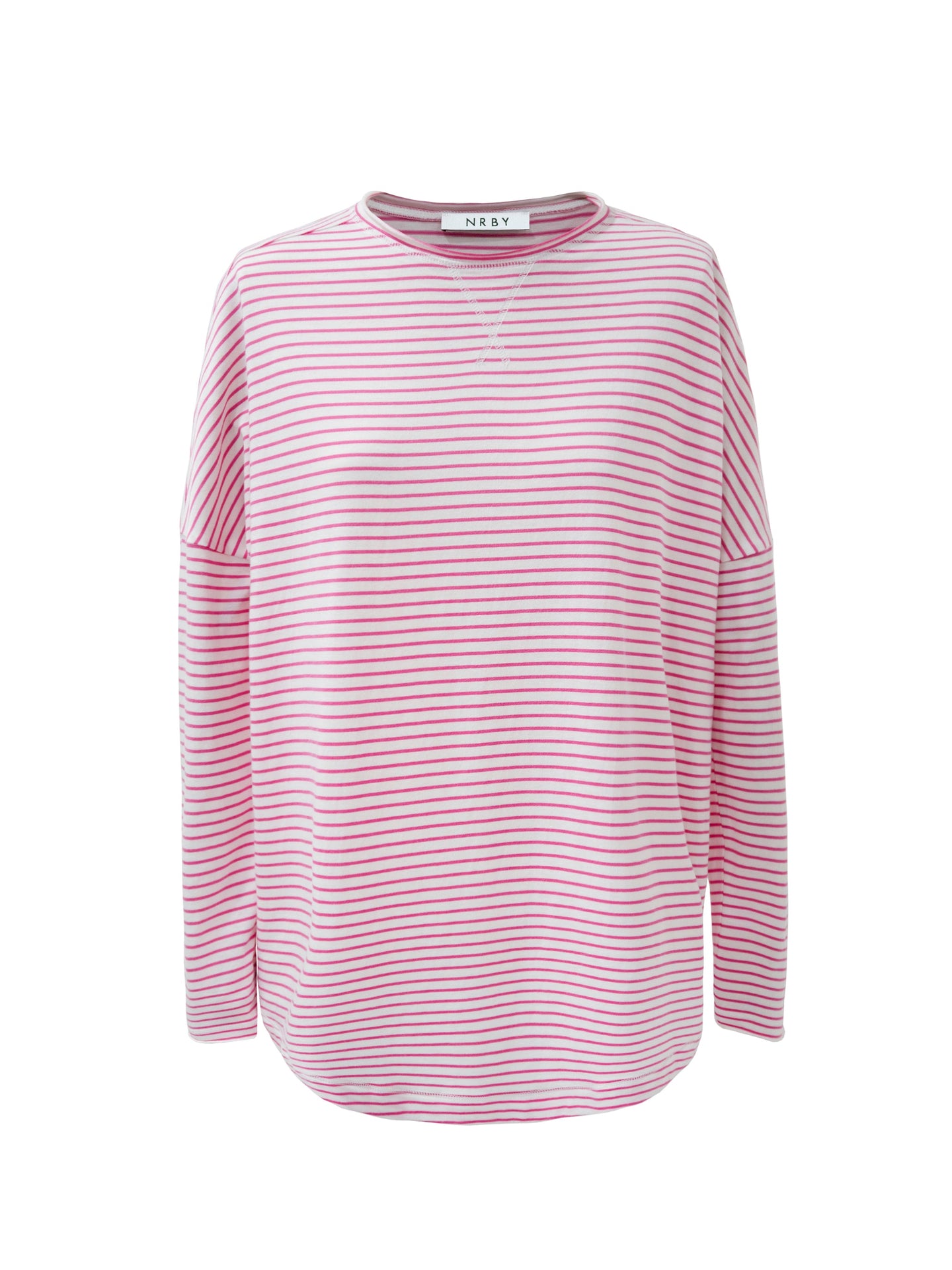 Faye cotton oversized t-shirt - Pink / White