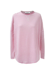 Faye cotton oversized t-shirt - Pink / White