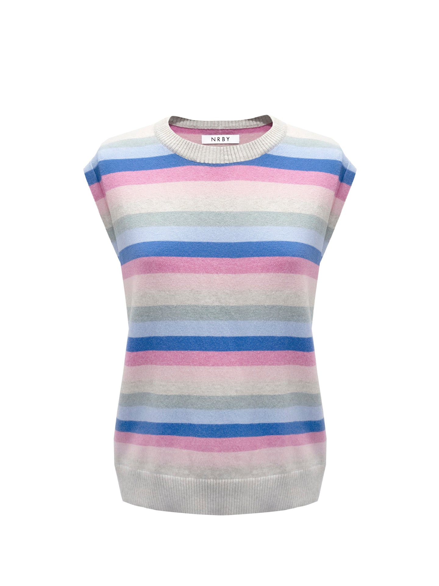 Shanie cotton cashmere multistripe tank