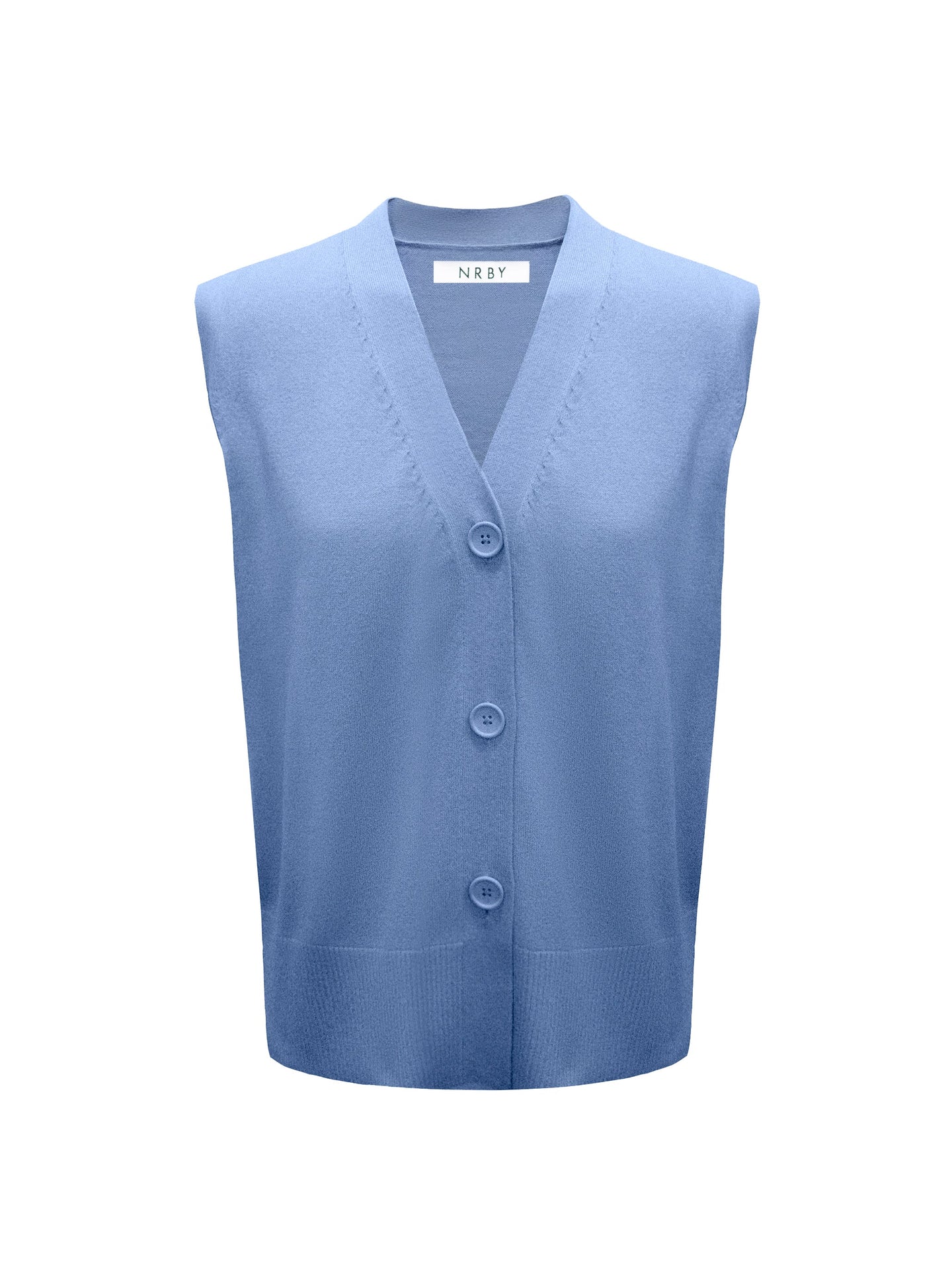 Renie cotton cashmere button sleeveless tank