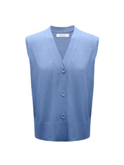 Renie cotton cashmere button sleeveless tank