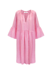 Elizabeth fluted sleeve dress