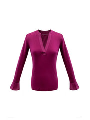 Eden cotton rib top - Garnet