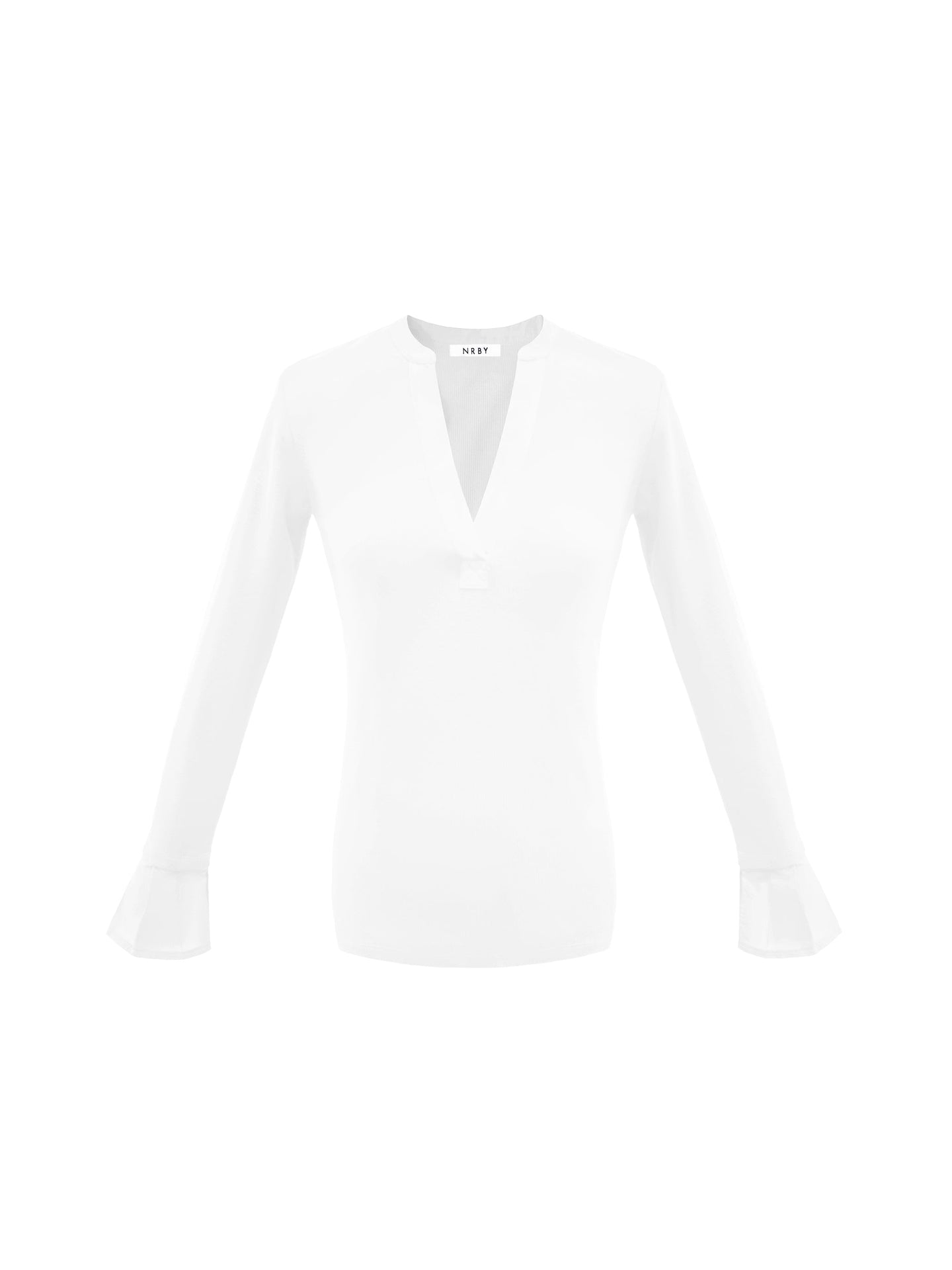 Eden cotton rib top - White