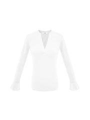 Eden cotton rib top - White