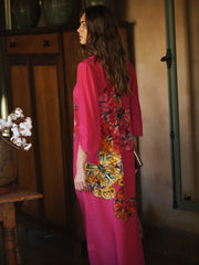 Ines silk butterfly print dress