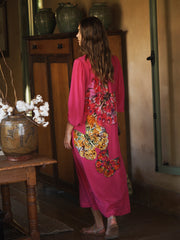 Ines silk butterfly print dress