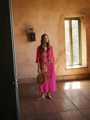 Ines silk butterfly print dress