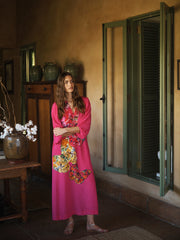 Ines silk butterfly print dress