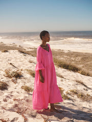 Pink Linen Dress