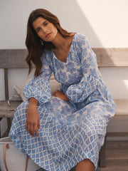 Printed Linen Dress