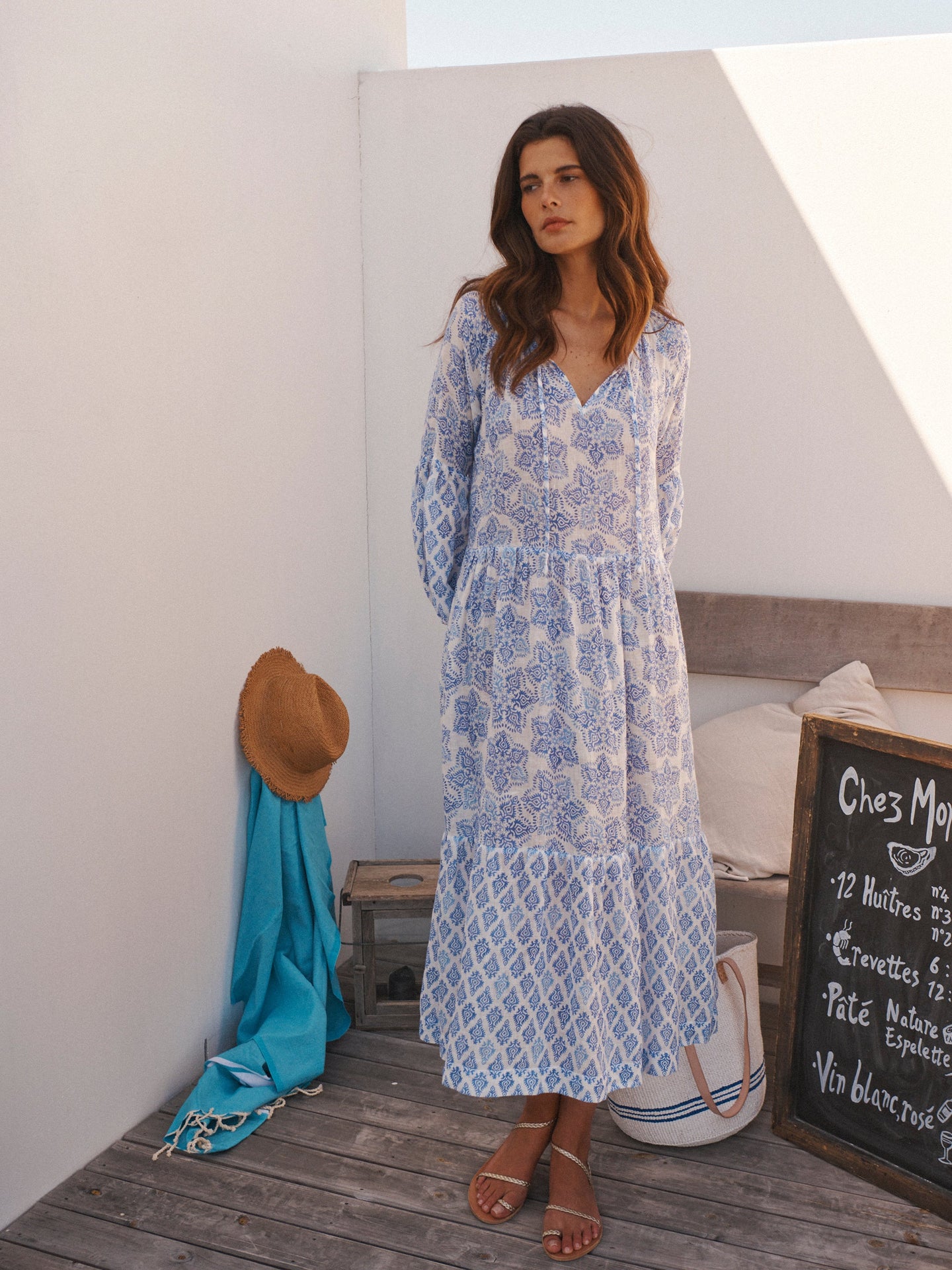 Printed Linen Dress