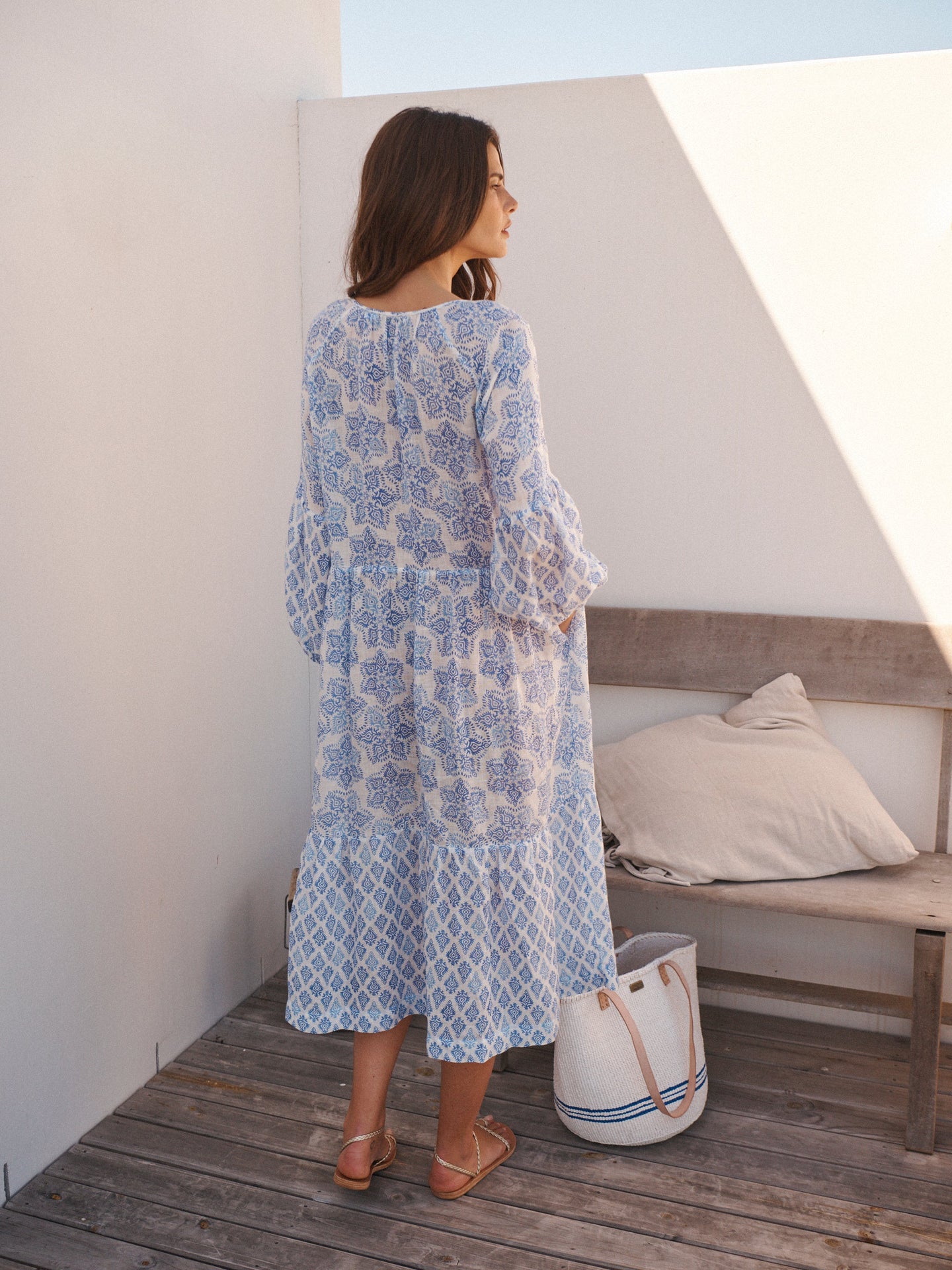 Printed Linen Dress