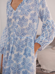 Printed Linen Dress