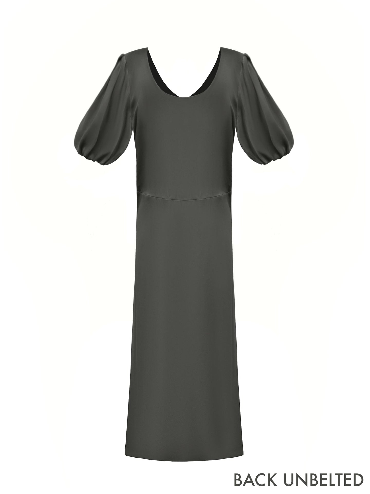 Isidore satin dress - Khaki